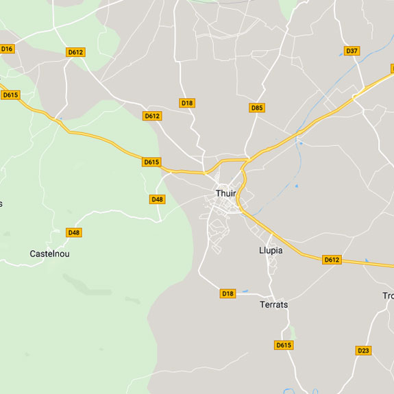 carte Thuir carte Thuir
